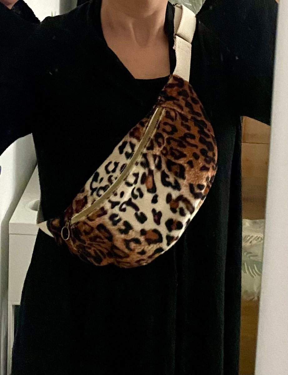 Sac Banane bandoulière adulte léopard