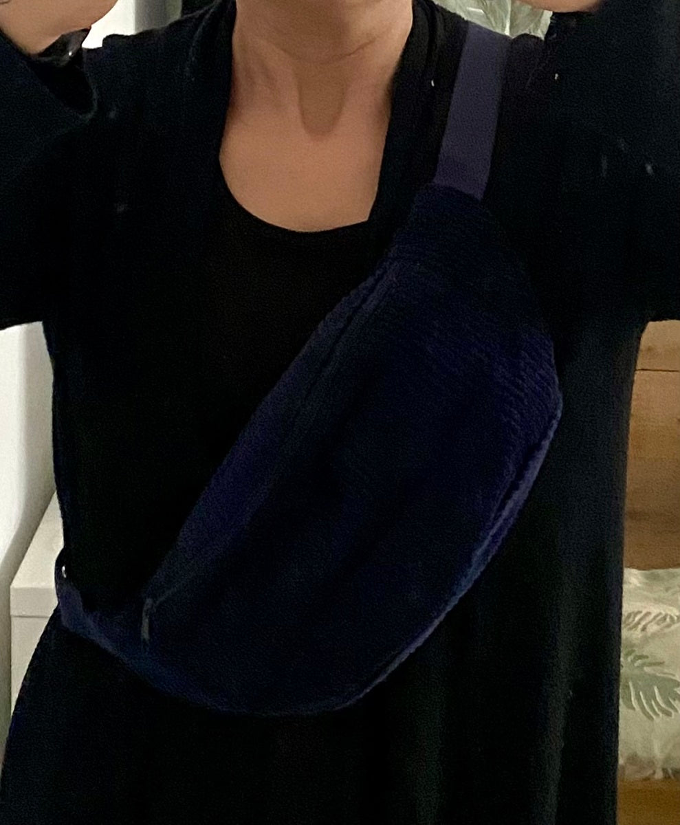 Sac Banane bandoulière adulte bleu marine