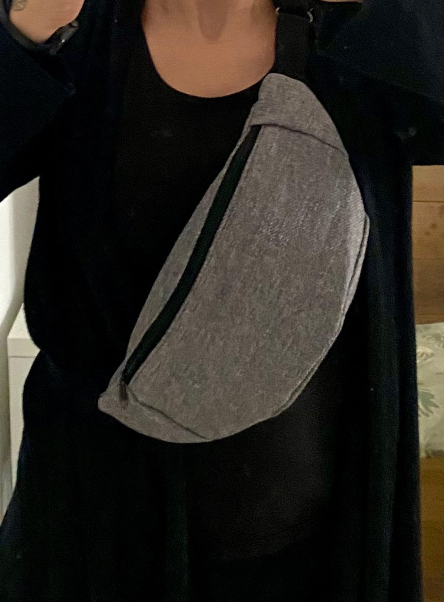 Sac Banane bandoulière adulte gris