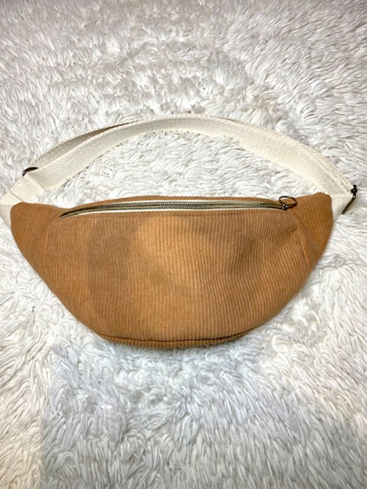 Sac banane adulte marron clair