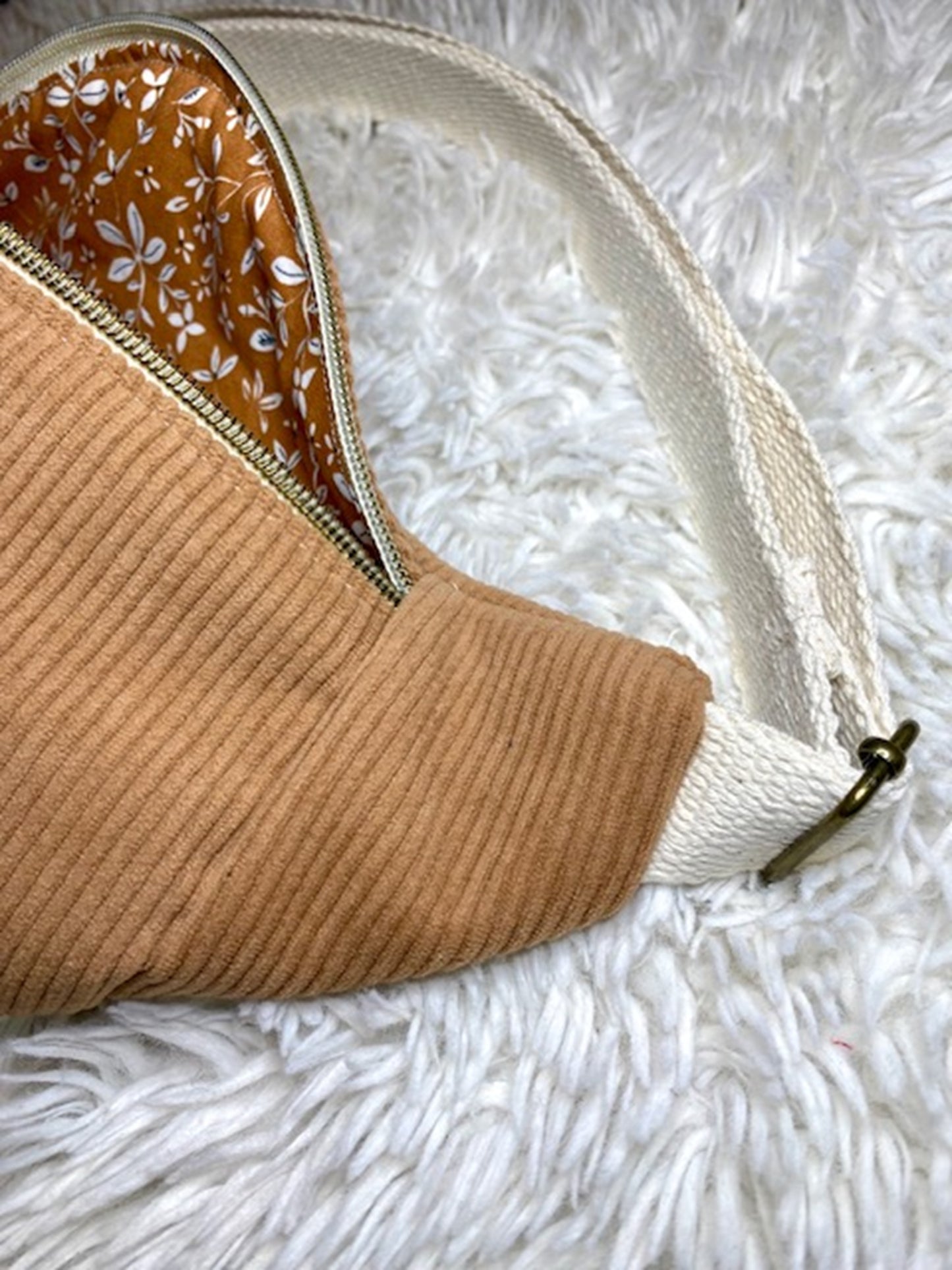 Sac banane adulte marron clair