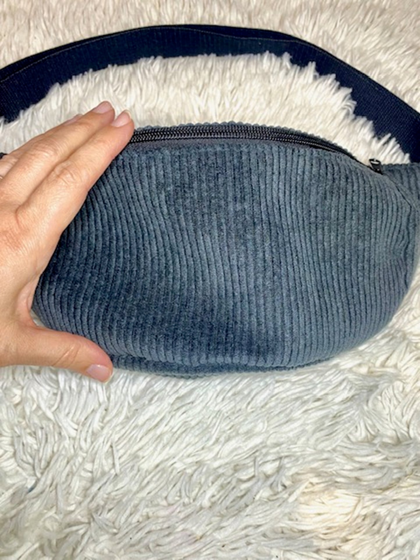 Sac banane adulte gris foncé