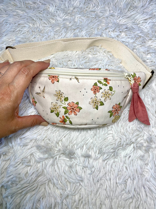Sac banane enfant coton sergé fleuri