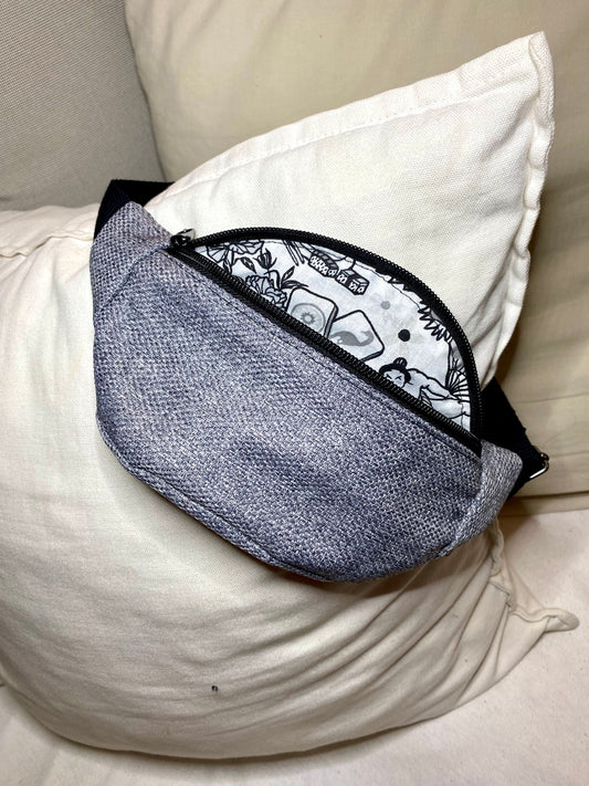 Sac Banane bandoulière enfant gris