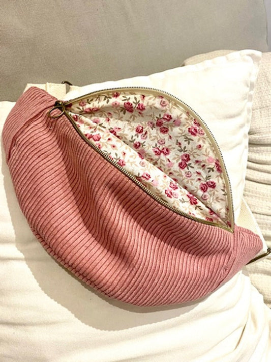 Sac Banane bandoulière adulte vieux rose