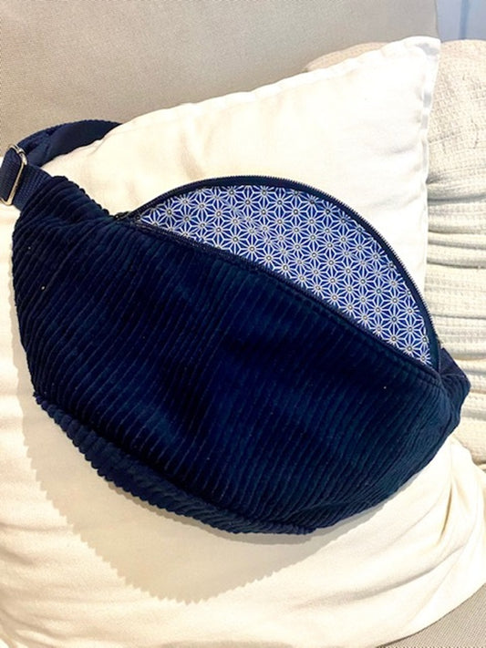 Sac Banane bandoulière adulte bleu marine