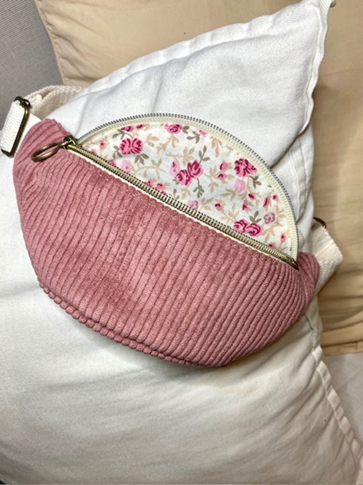 Sac Banane enfant vieux rose